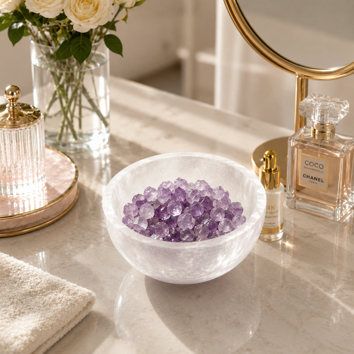 Clear Crystal Luster Decor Bowl