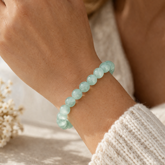 Natural Mint Green Fluorite Bracelet
