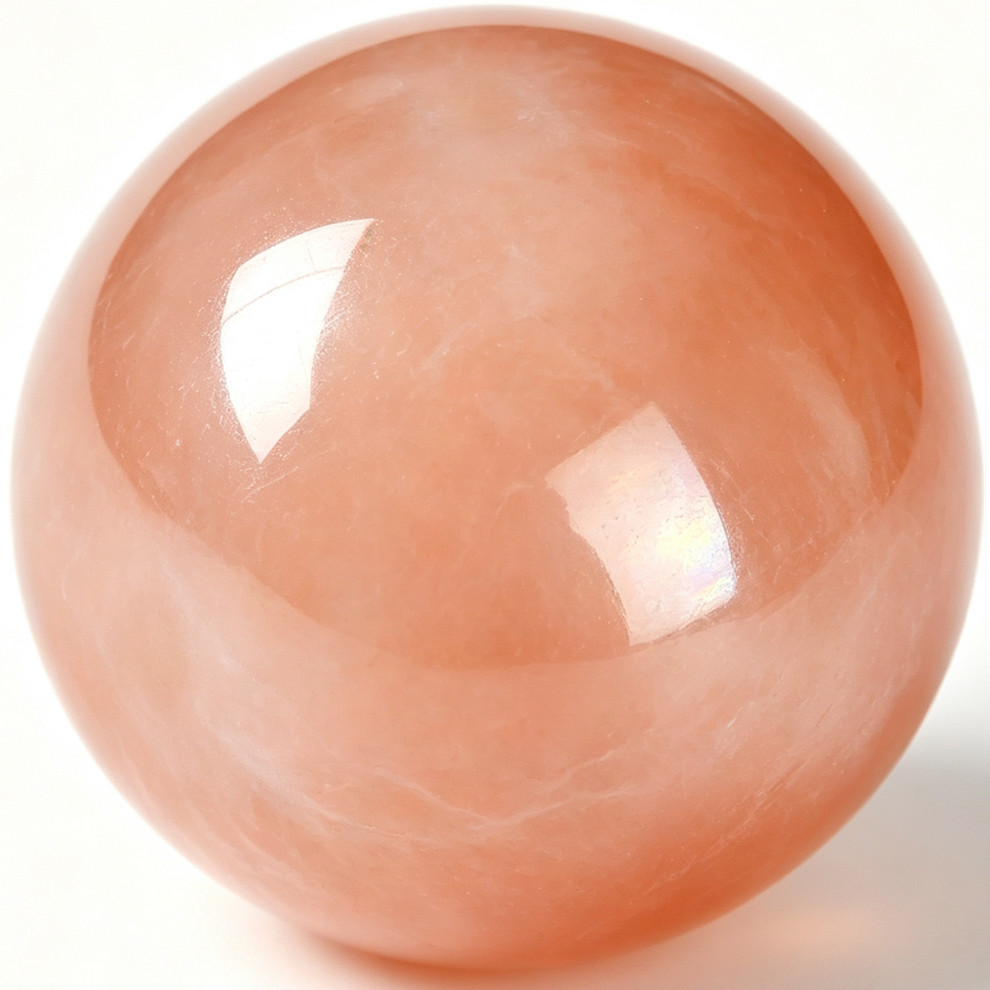 Orange Moonstone Round Beads