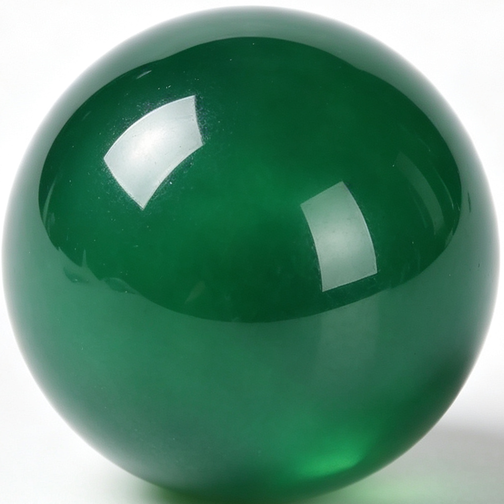 Green Agate Round Beads