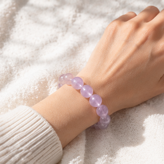 Purple Rabbit Hair Bracelet