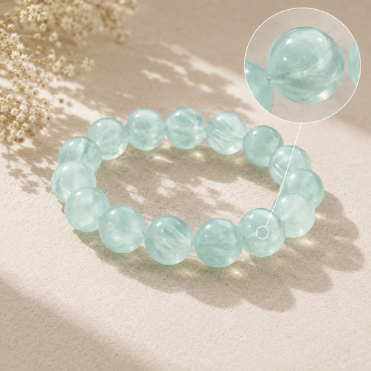Natural Mint Green Fluorite Bracelet