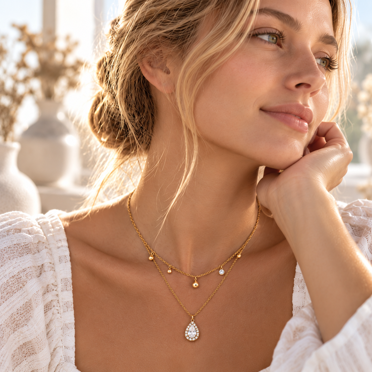 Drops of Light Necklace