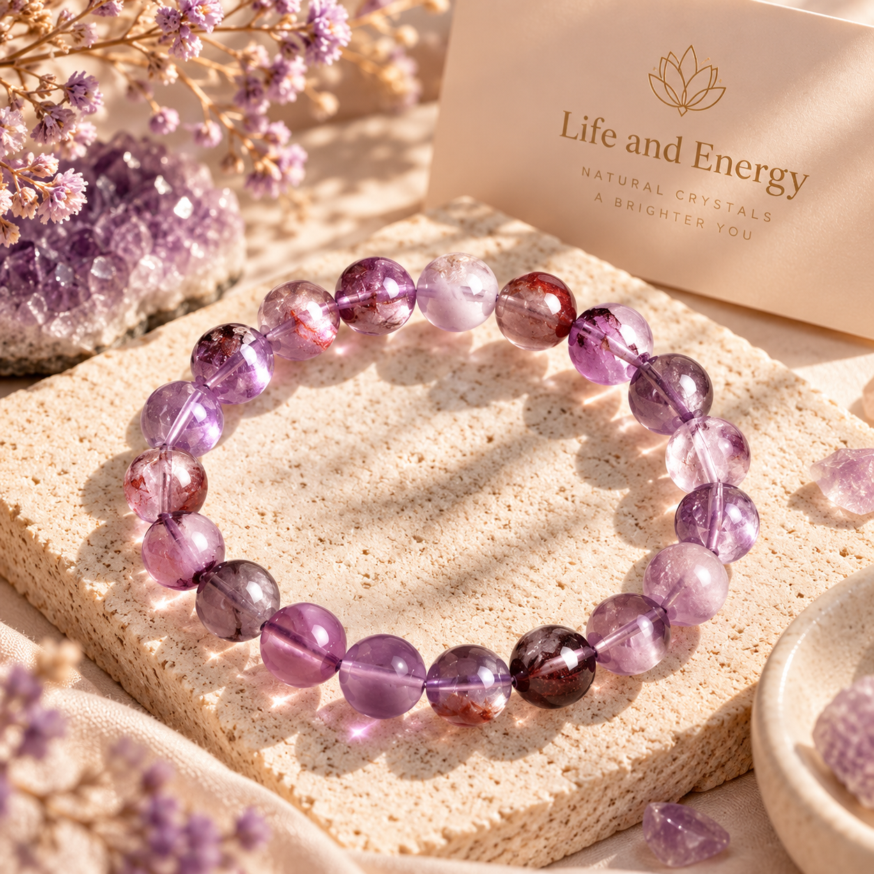 Purple Vision Crystal Bracelet