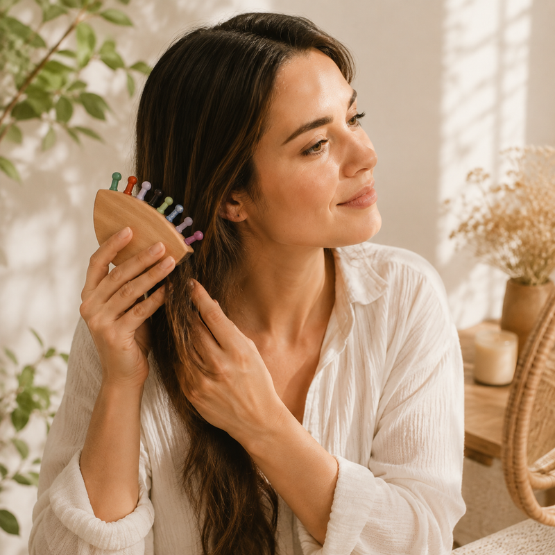 Luna Crystal Healing Comb