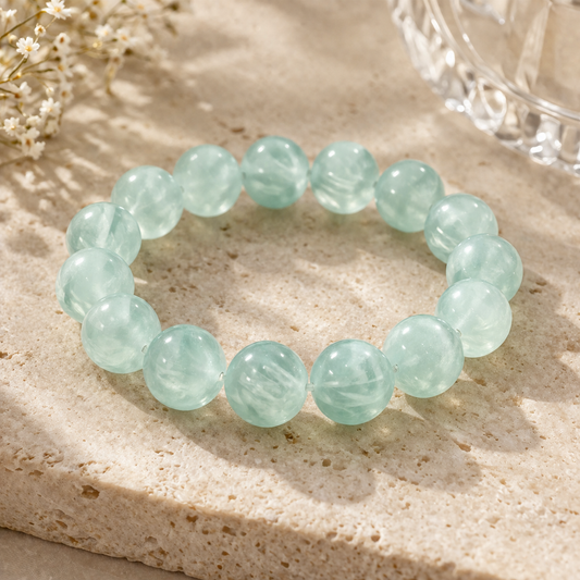 Natural Mint Green Fluorite Bracelet
