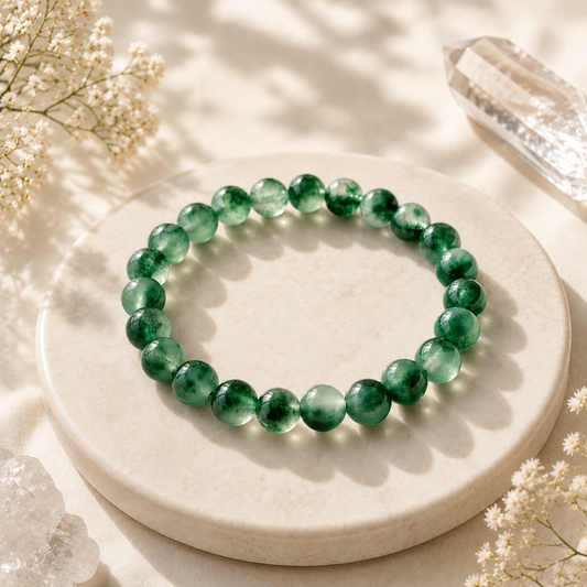 Natural Green Agate Bracelet