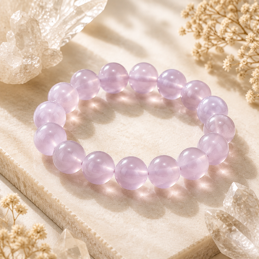 Purple Rabbit Hair Bracelet