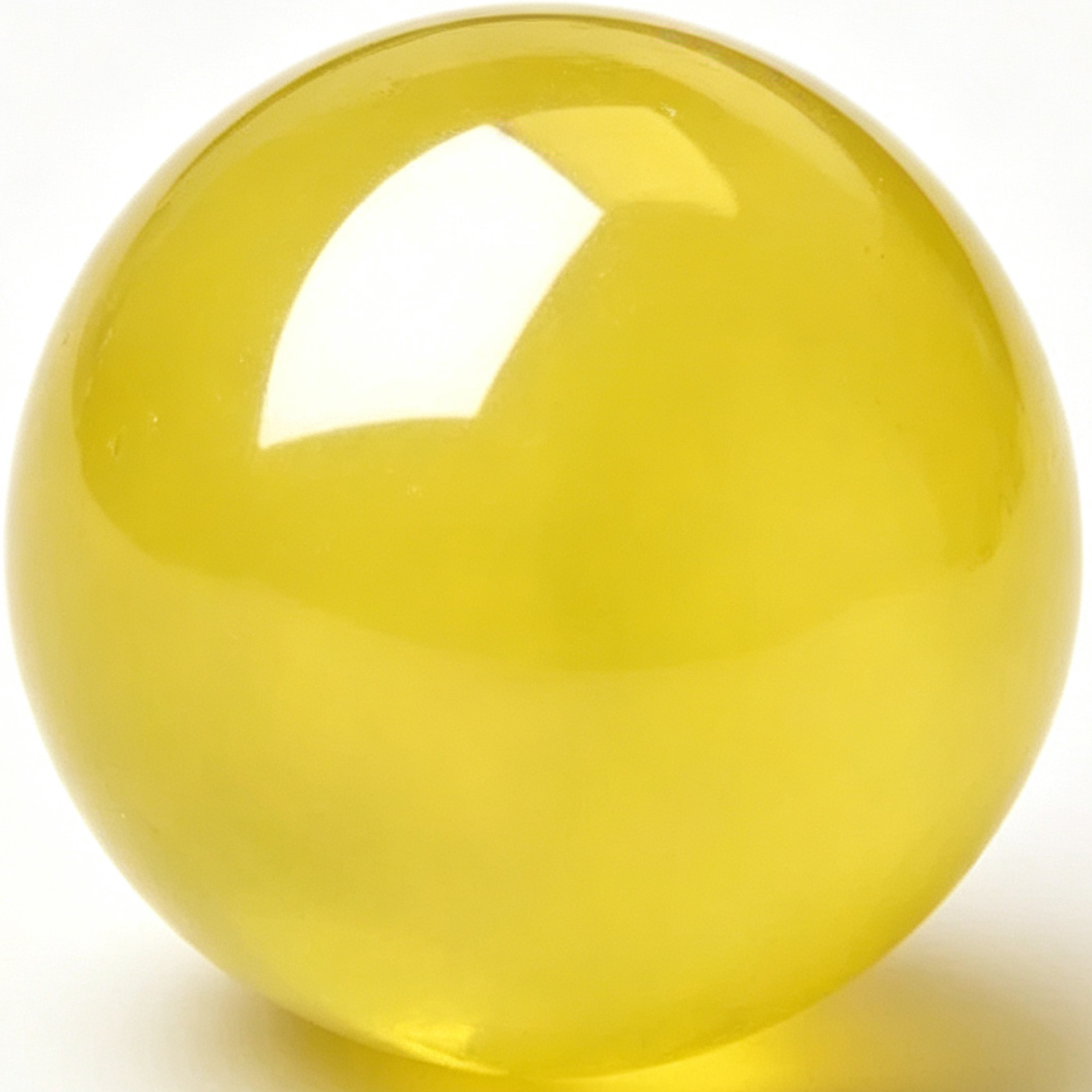 Natural Golden Prehnite Round Beads