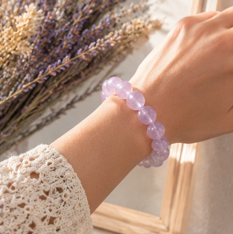 Purple Rabbit Hair Bracelet