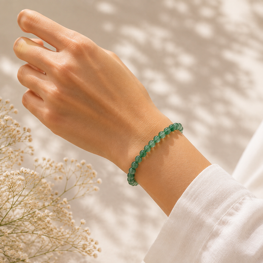 Natural Green Agate Bracelet