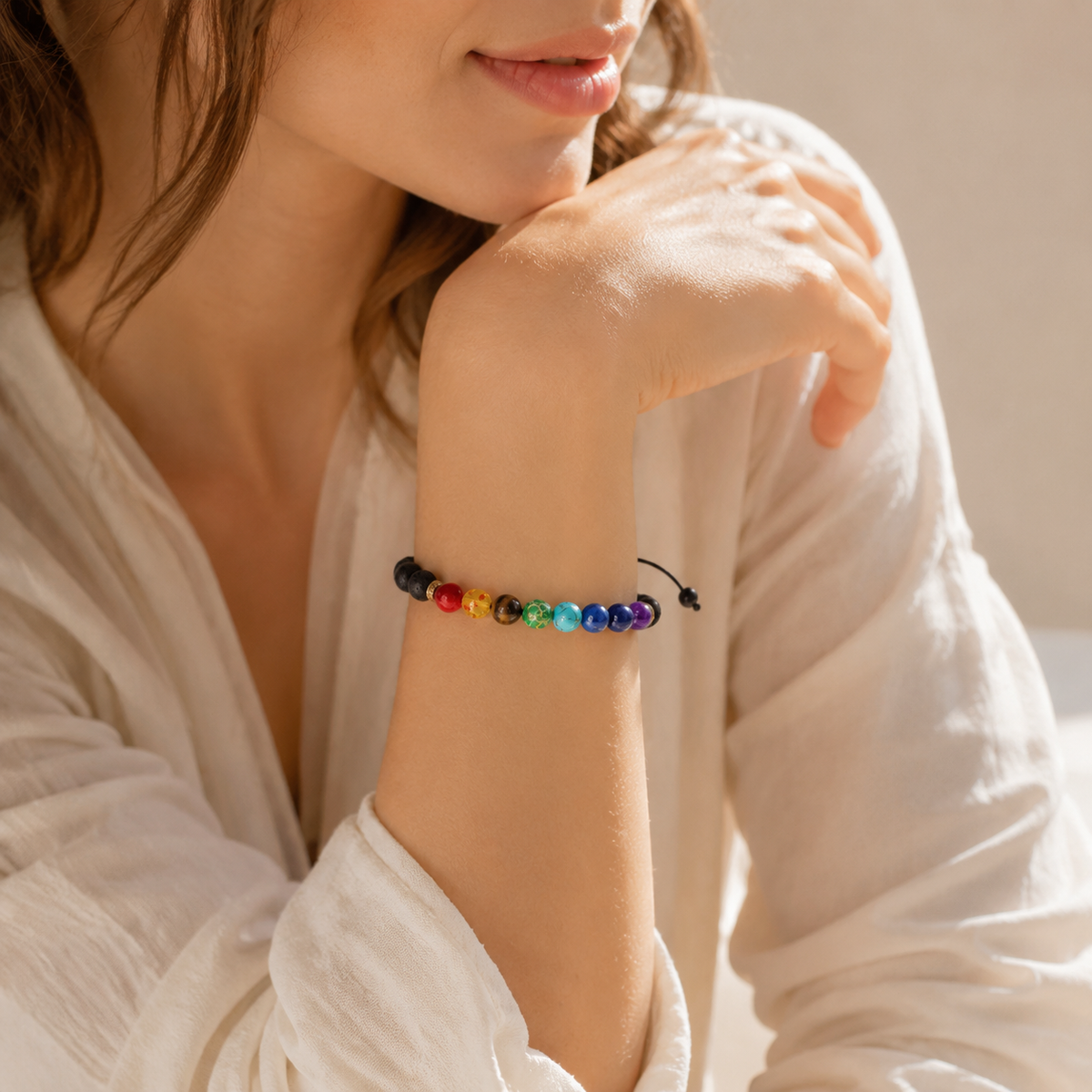Seven Chakra Energy Protection Bracelet