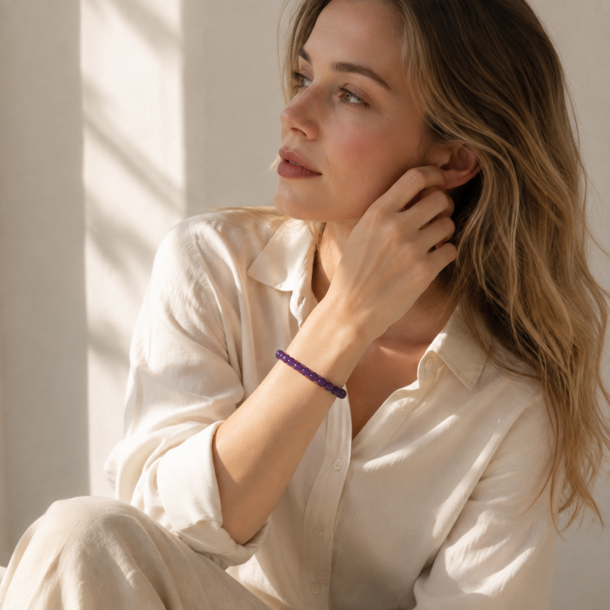 Moonlight Amethyst Bracelet