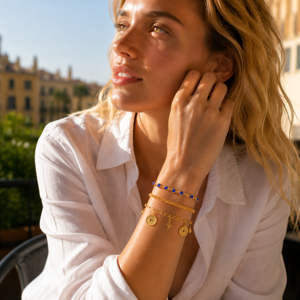 Vintage Celestial Eye Bracelet