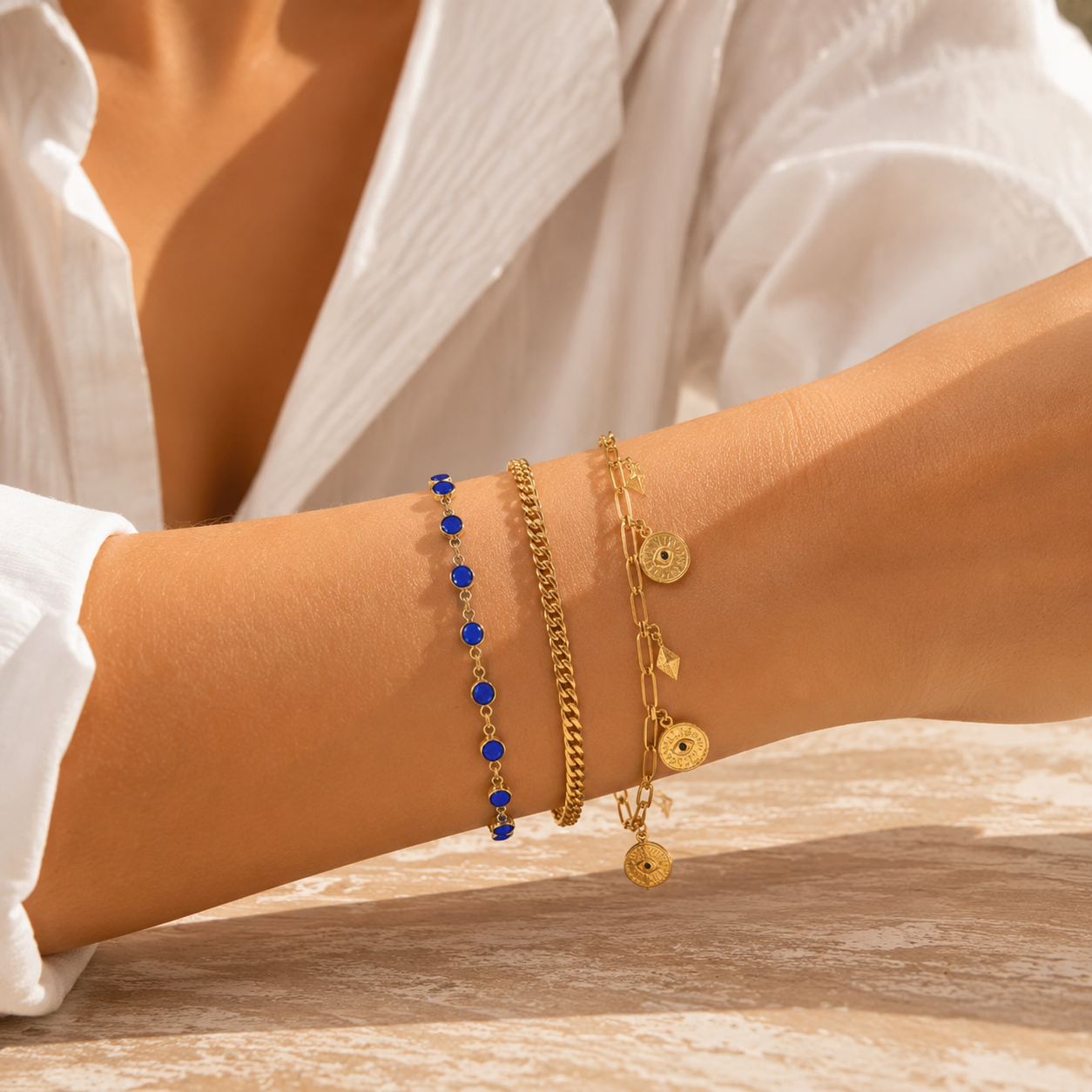 Vintage Celestial Eye Bracelet