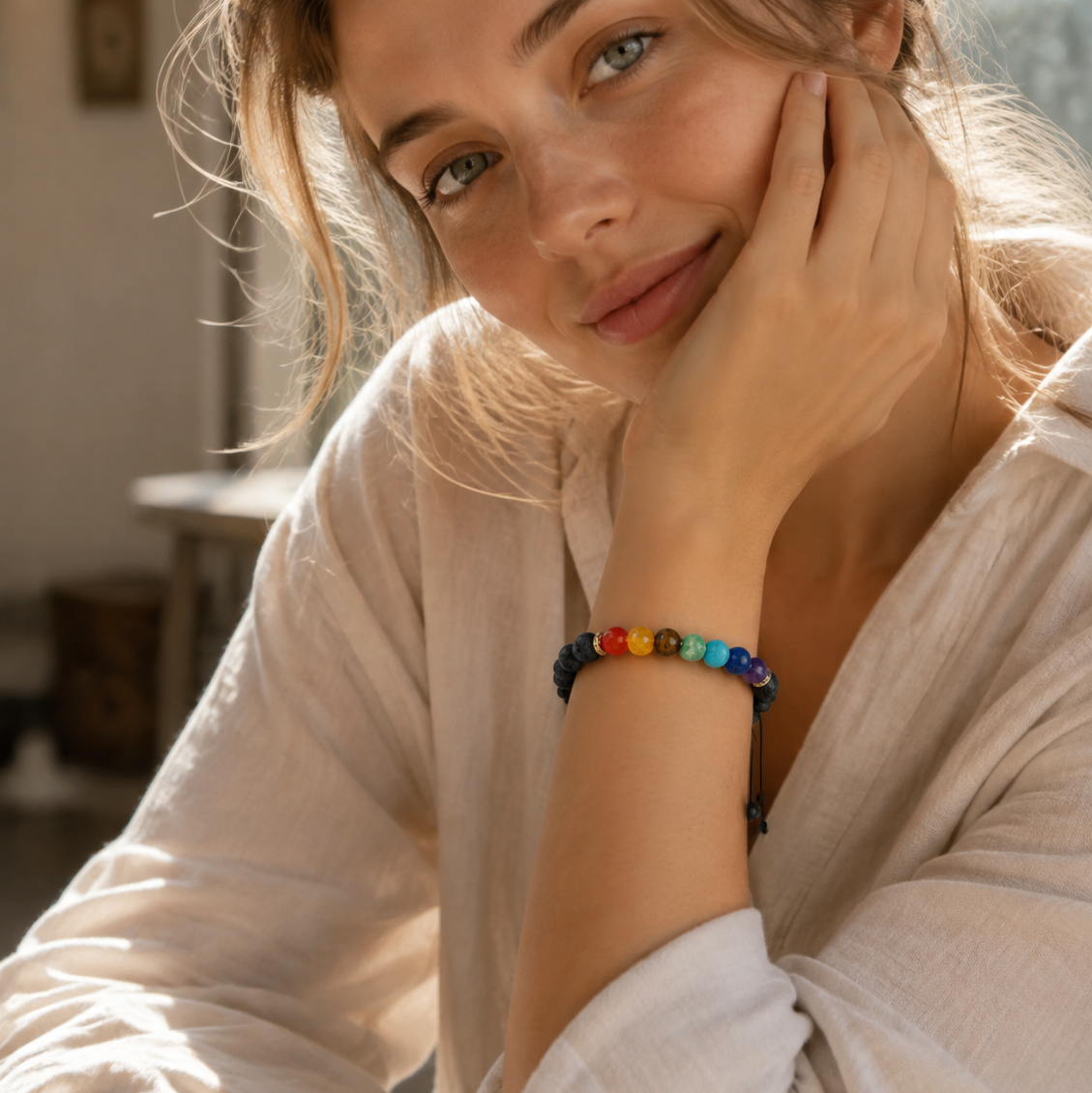 Seven Chakra Energy Protection Bracelet