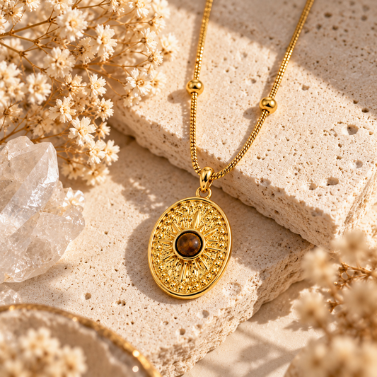Solar Path Tiger’s Eye Necklace