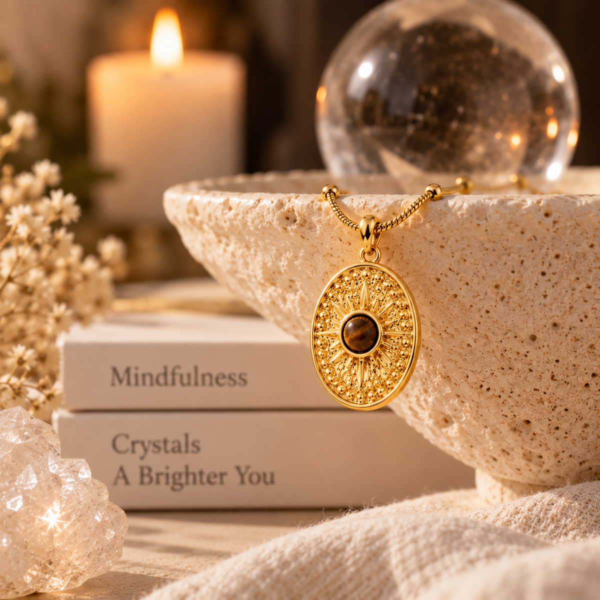 Solar Path Tiger’s Eye Necklace