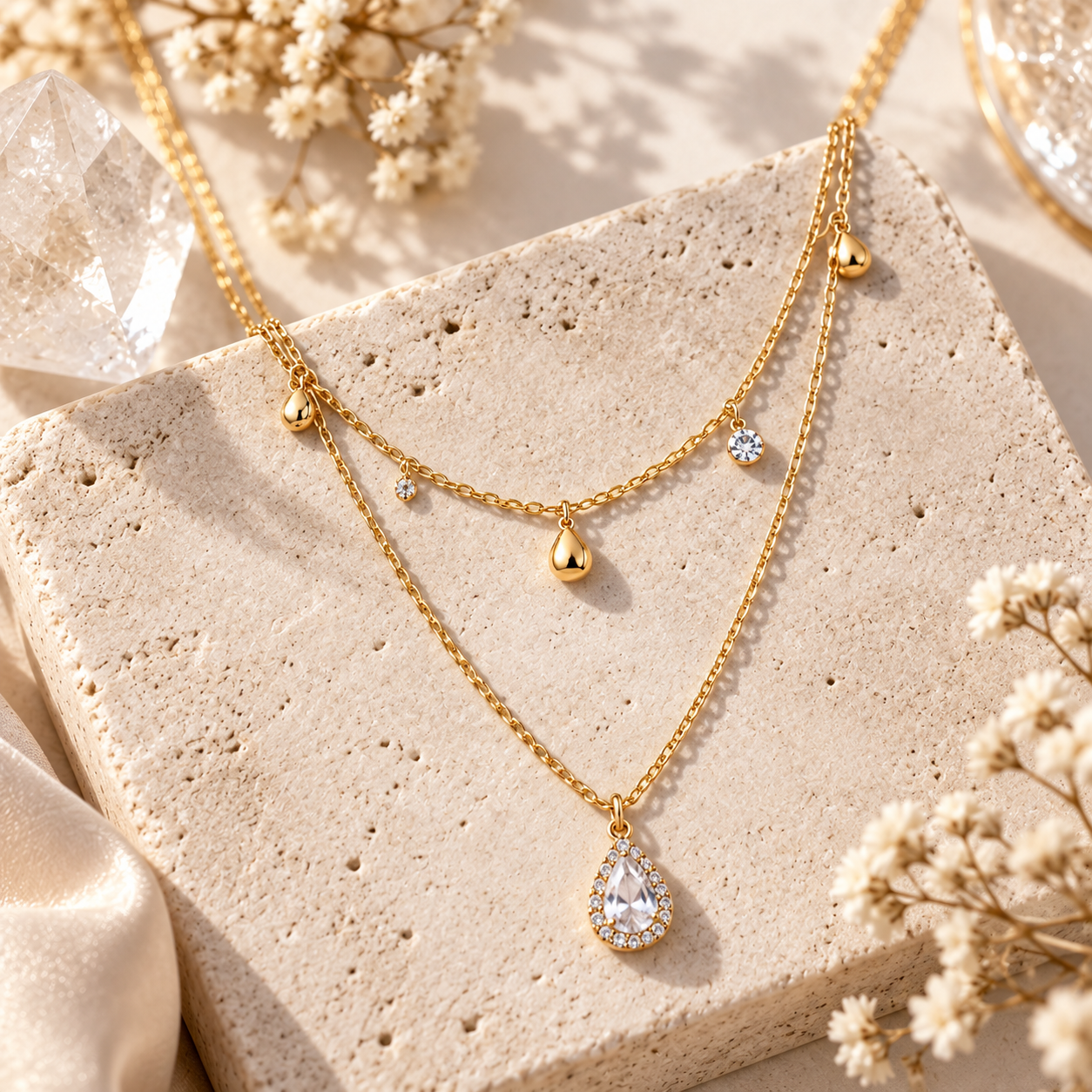 Drops of Light Necklace