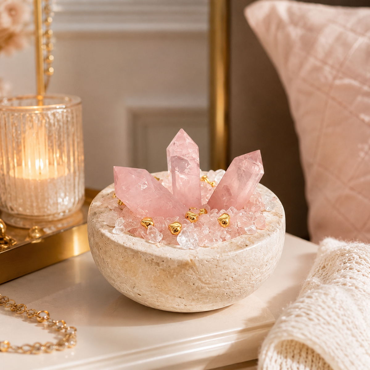 Rose Quartz Love Bowl