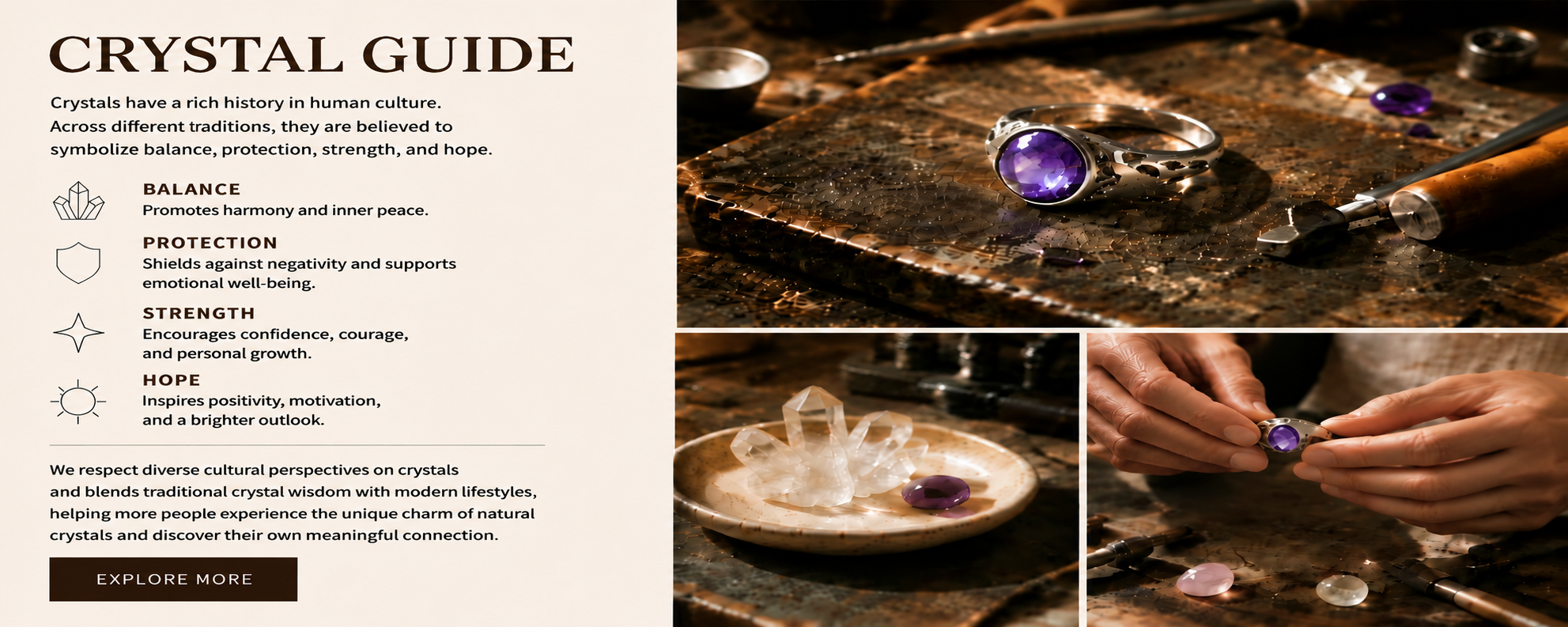 Crystal guide desktop